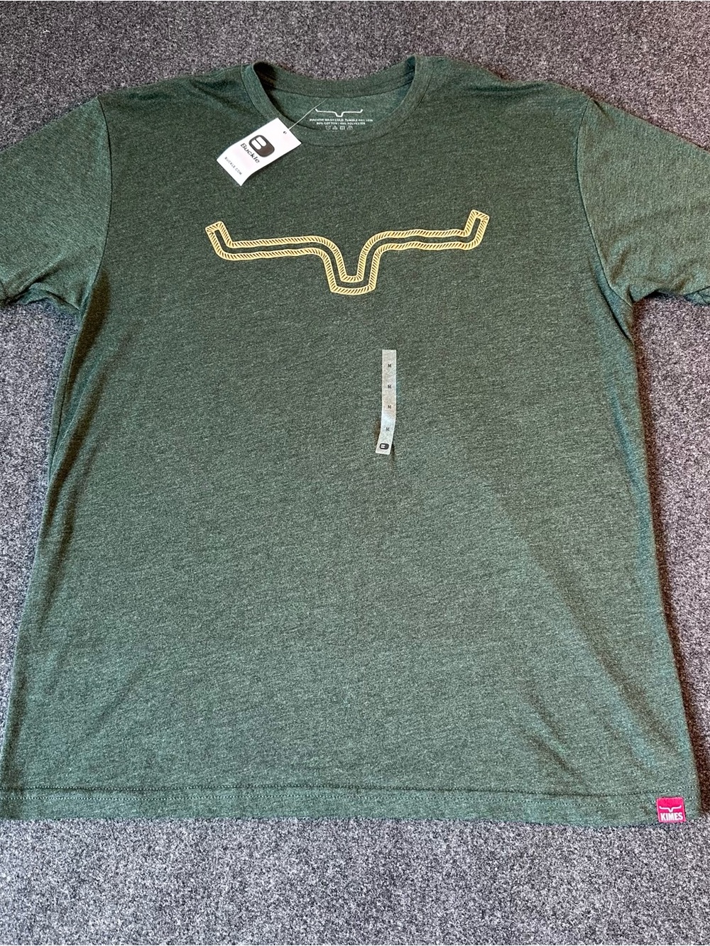Kimes Ranch Men’s Heather Green Short-Sleeve Logo T-Shirt